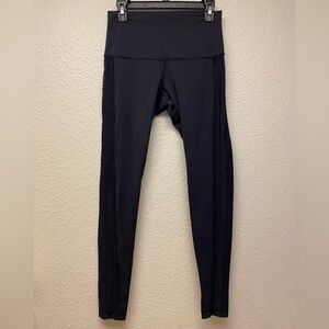 Lululemon Mesh Side Panel Black Leggings